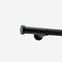 28mm Signature Matt Black Stud Eyelet Curtain Pole