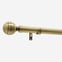 35mm Allure Classic Antique Brass Ribbed Ball Finial Eyelet