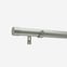 35mm Classic Brushed Steel End Cap Eyelet Curtain Pole
