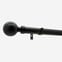 35mm Allure Classic Matt Black Ball Finial Eyelet