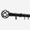 35mm Allure Classic Matt Black Cage Finial