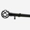 35mm Allure Classic Matt Black Cage Finial Eyelet