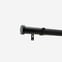 35mm Classic Matt Black Stud Eyelet Curtain Pole