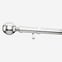 35mm Allure Classic Polished Chrome Ribbed Ball Finial Eyelet