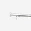35mm Classic Polished Chrome Stud Eyelet Curtain Pole