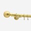 35mm Signature Brushed Gold Lined Ball Curtain Pole