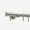 35mm Signature Brushed Steel Stud Curtain Pole