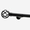 35mm Allure Signature Matt Black Cage Finial Eyelet