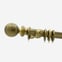 50mm Highgrove Brushed Gold Ball Finial Curtain Pole