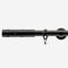 19mm Integration Black Nickel Oriel Curtain Pole
