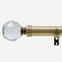 28mm Allure Classic Antique Brass Crystal Ball Eyelet Bay Window