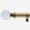 28mm Allure Classic Antique Brass Glass Bubbles Eyelet Bay Window