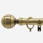 28mm Allure Classic Antique Brass Ribbed Ball Bay Window