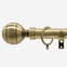 28mm Chateau Classic Antique Brass Ribbed Ball