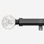 28mm Allure Classic Black Nickel Glass Bubbles Eyelet