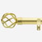 28mm Classic Brushed Gold Cage Bay Window Eyelet Curtain Pole
