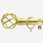 28mm Classic Brushed Gold Cage Curtain Pole