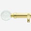 28mm Classic Brushed Gold Glass Bubbles Eyelet Curtain Pole