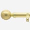 28mm Classic Brushed Gold Lined Ball Eyelet Curtain Pole