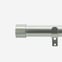 28mm Classic Brushed Steel End Cap Bay Window Eyelet Curtain Pole