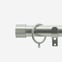 28mm Classic Brushed Steel End Cap Curtain Pole