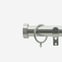28mm Classic Brushed Steel Stud Curtain Pole