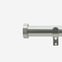 28mm Classic Brushed Steel Stud Eyelet Curtain Pole