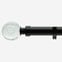 28mm Allure Classic Matt Black Glass Bubbles Eyelet