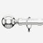 28mm Allure Classic Polished Chrome Ribbed Ball