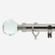 28mm Allure Classic Stainless Steel Effect Crystal Ball Bay Window