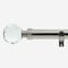 28mm Allure Classic Stainless Steel Effect Crystal Ball Eyelet Bay Window