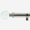 28mm Allure Classic Stainless Steel Effect Glass Bubbles Eyelet
