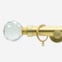 28mm Signature Brushed Gold Crystal Curtain Pole