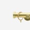 28mm Signature Brushed Gold Stud Curtain Pole
