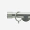 28mm Signature Brushed Steel End Cap Curtain Pole