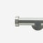 28mm Signature Brushed Steel Stud Eyelet Curtain Pole