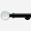 28mm Allure Signature Matt Black Crystal Eyelet