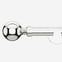 28mm Allure Signature Polished Chrome Ball Eyelet