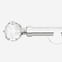 28mm Allure Signature Polished Chrome Crystal Eyelet