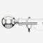 28mm Allure Signature Polished Chrome Ribbed Ball