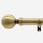 35mm Allure Classic Antique Brass Ball Finial Eyelet