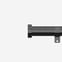 35mm Classic Black Nickel Stud Eyelet Curtain Pole