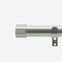 35mm Classic Brushed Steel End Cap Eyelet Curtain Pole