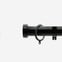 35mm Classic Matt Black Stud Curtain Pole