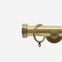 35mm Signature Antique Brass Stud Curtain Pole