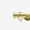 35mm Signature Brushed Gold Stud Curtain Pole