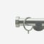 35mm Signature Brushed Steel Stud Curtain Pole