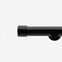 35mm Allure Signature Matt Black End Cap Finial Eyelet