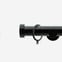 35mm Signature Matt Black Stud Curtain Pole