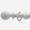 50mm Oxford Pebble Grey Ball Finial Curtain Pole